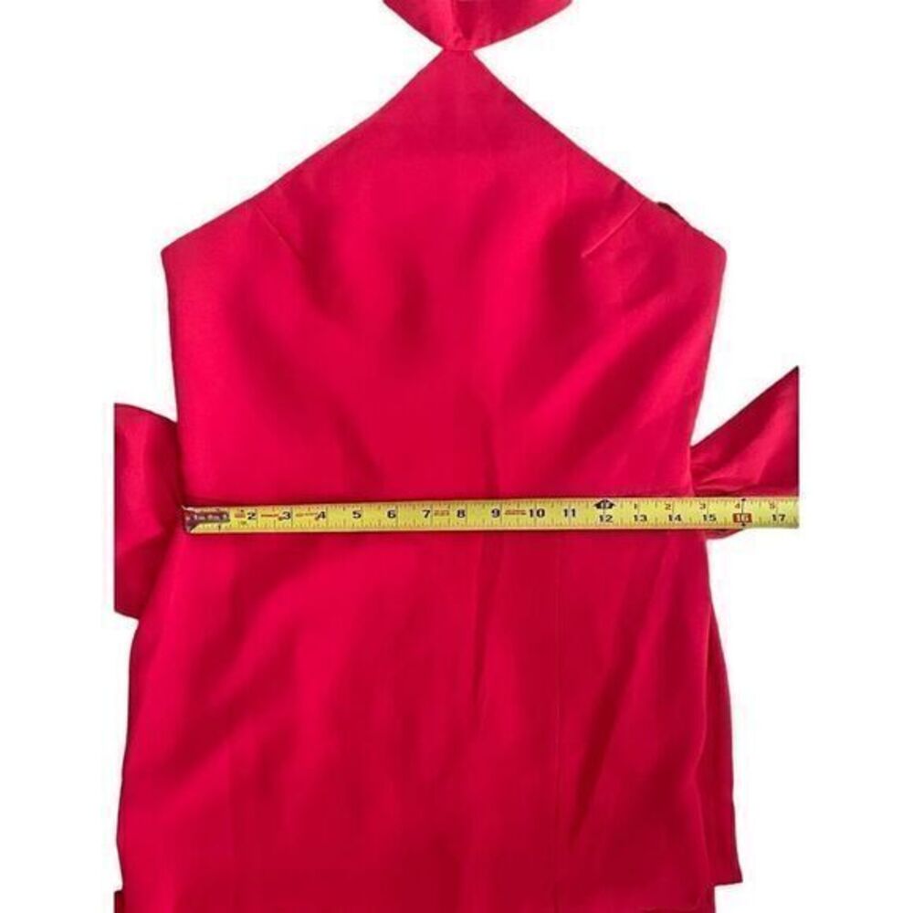 Amanda Uprichard Revolve Emilana Midi Dress Size Medium Side Slit Belted Fiesta - Picture 3 of 7